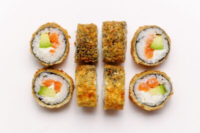 Salmon phila Tempura roll