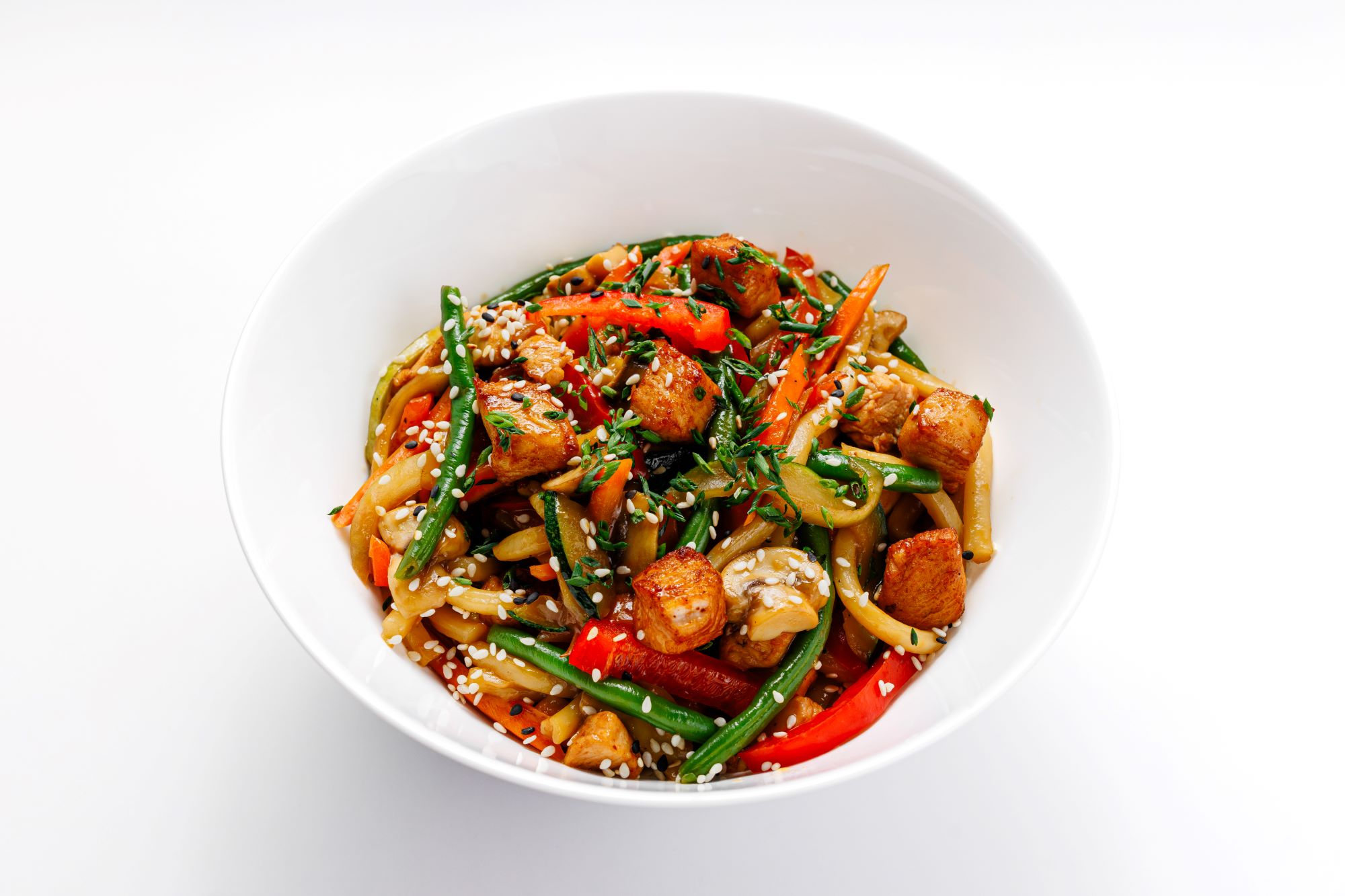 Wok Udon pui asiatic